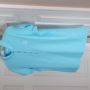 Women's golf top - Greg Norman - Baby Blue-Size Medium - The Honda Classic & PGA